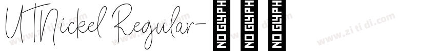 UTNickel Regular字体转换